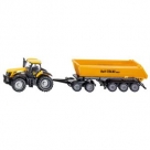 Tractor JCB 8250 + Dolly + aanhanger Siku