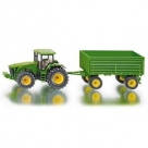 John Deere 8430 avec remorque Siku