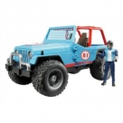 Jeep Cross Country racer blauw met chauffeur Brude