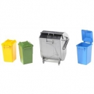 4 Containers poubelles Bruder