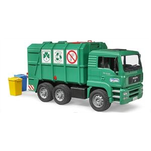 MAN TGS vrachtwagen vuilnis Green Bruder test