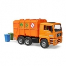 MAN TGS camion poubelle Orange Bruder