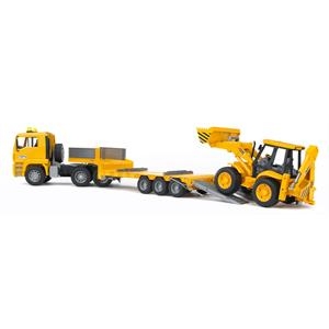 MAN TGA camion de transport avec JCB 4CX Bruder test