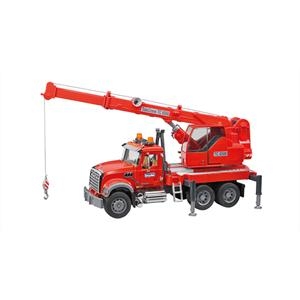 Mack Granite crane truck Bruder test