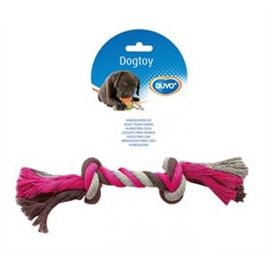 Dogtoy Jouet Noeud Gris/Rose test