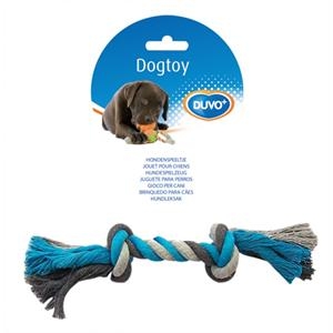 Dogtoy Jouet Noeud Bleu/Gris test