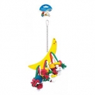 Birdtoy TOY vogelkooi - Touw en hout maan Cubes