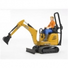 Mini pelleteuse JCB 8010 CTS et homme Bworld