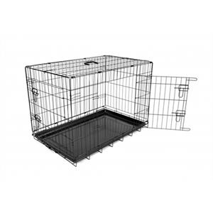 Cage Fer Pliable 2 Portes Tiroir Plastic test