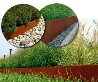 Bordures corten